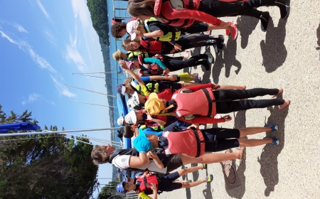 Première séance de voile pour les CE